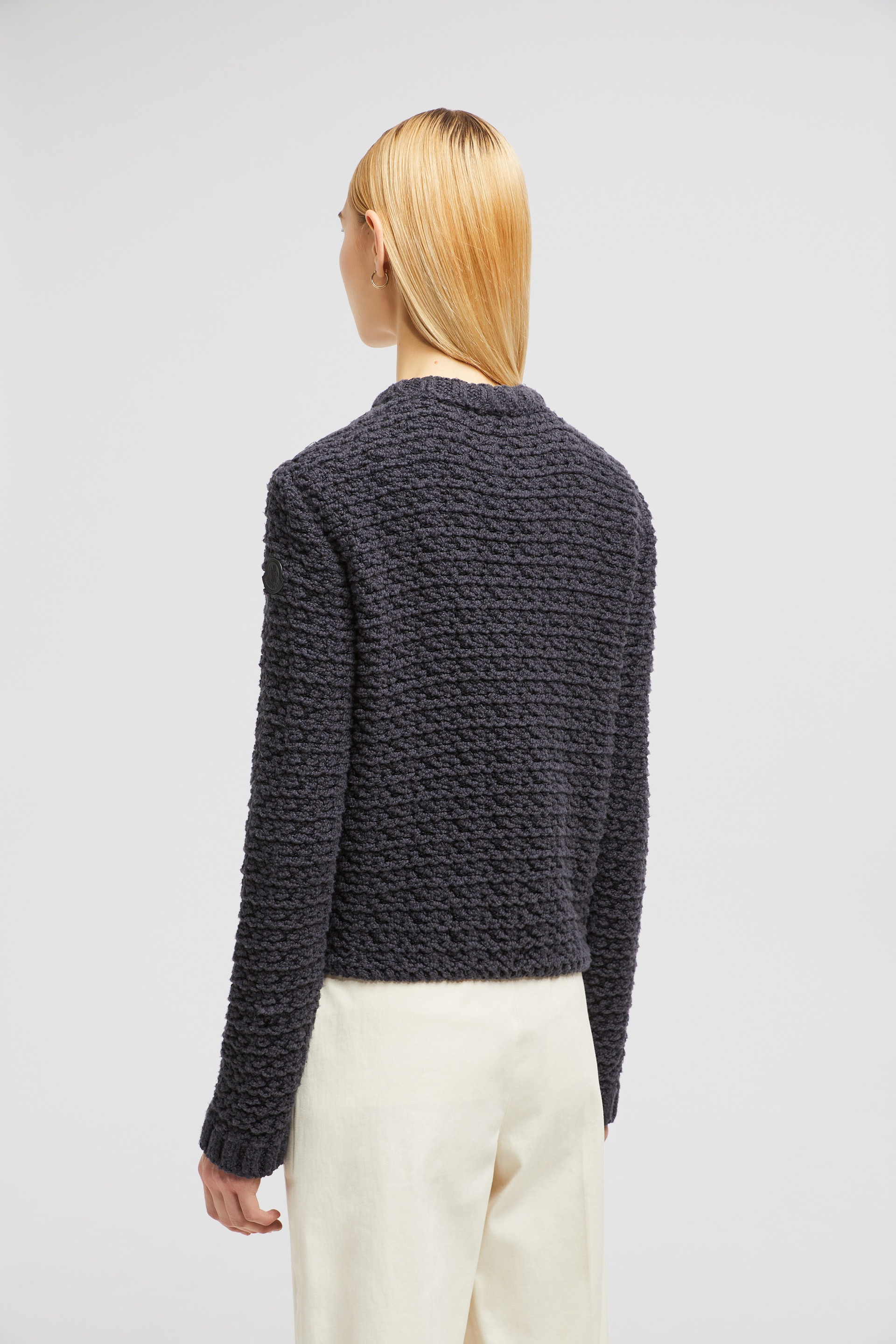 Padded Cotton Zip-Up Cardigan - 5
