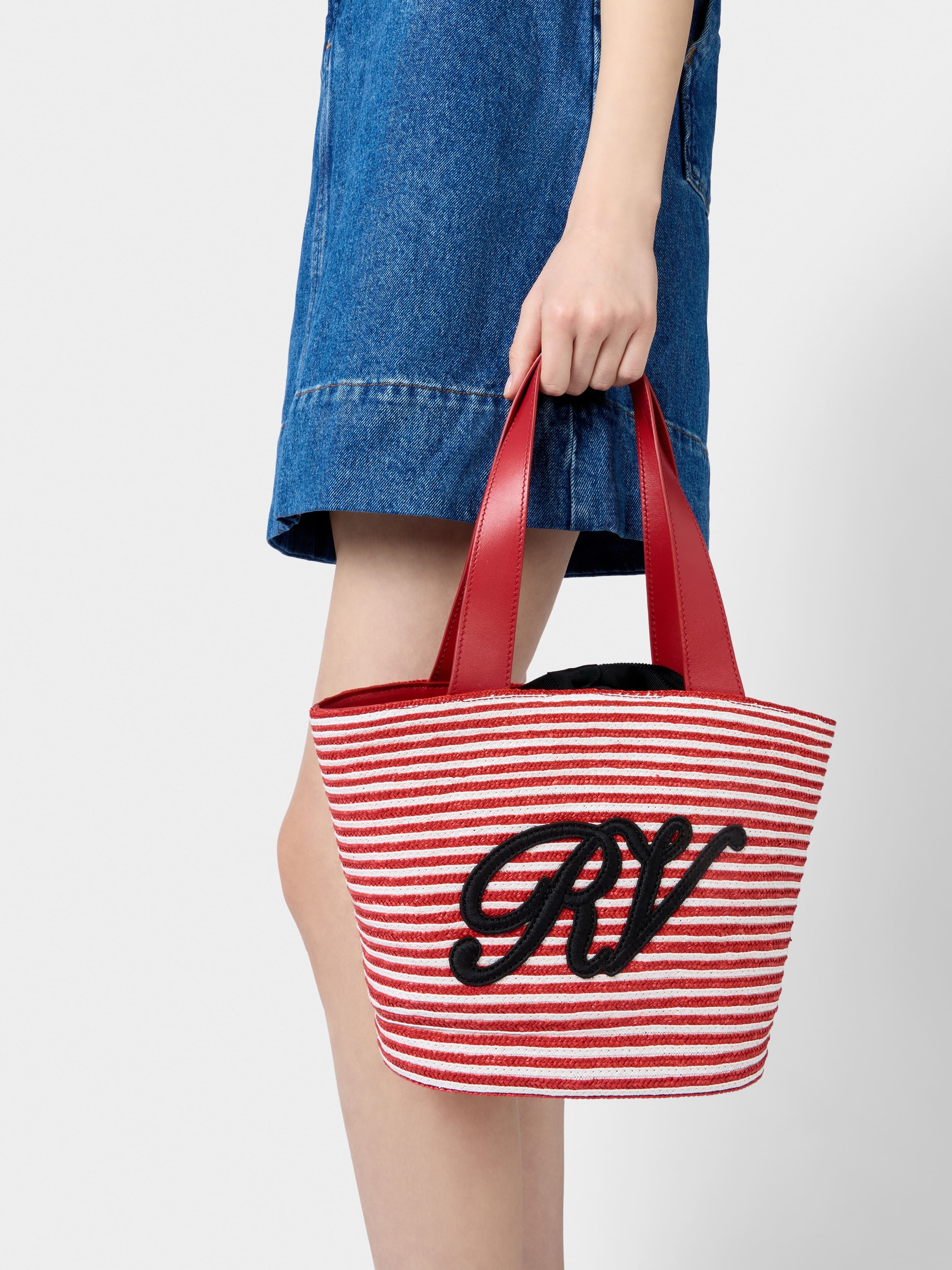 Small Shopping Bag in raffia - 9
