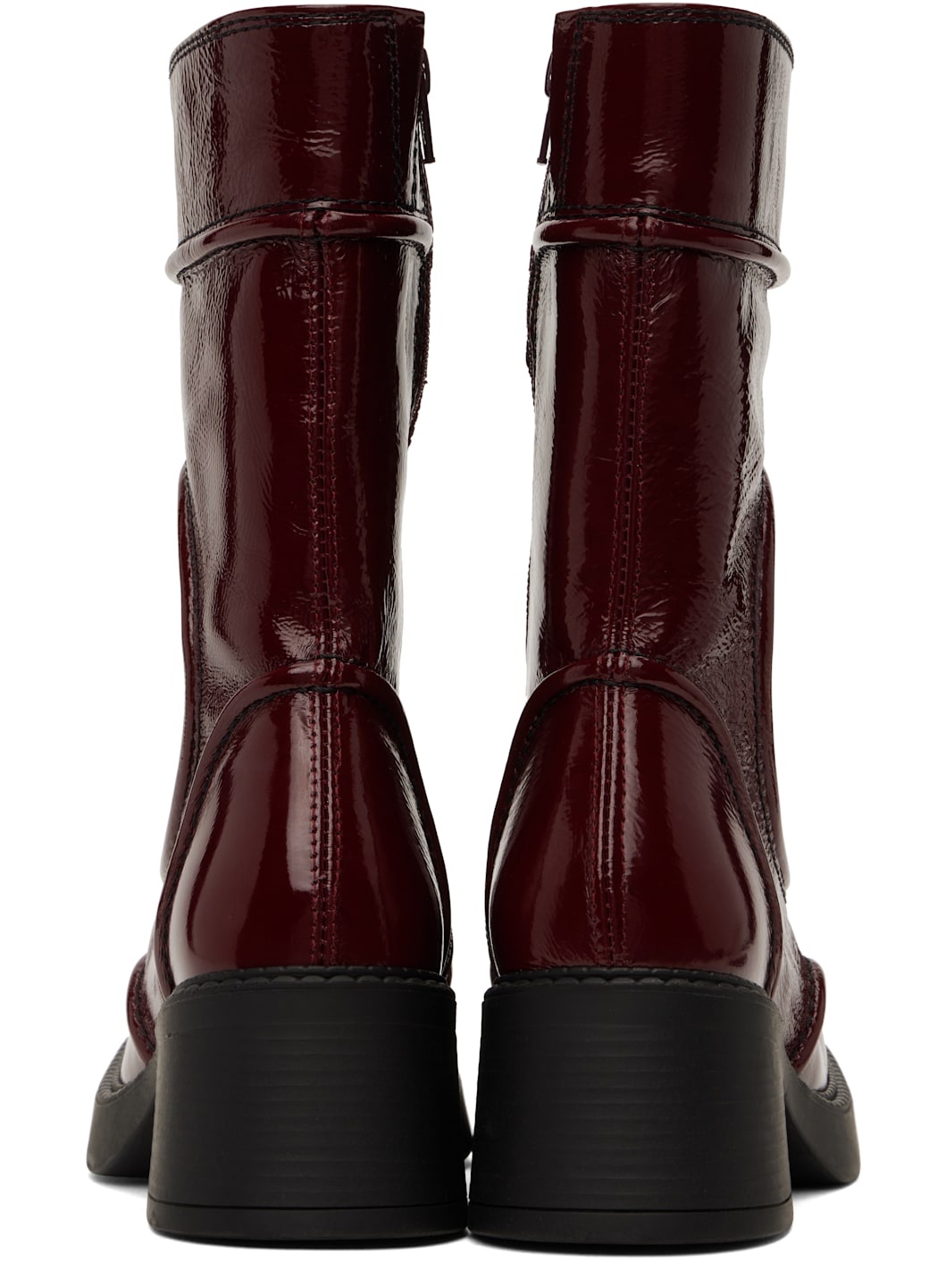 Burgundy Malene Boots - 2