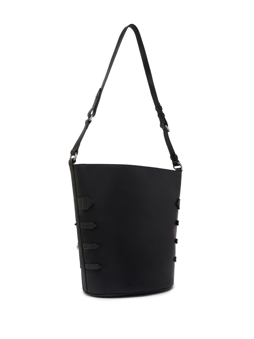 decorative-belt bucket bag - 2