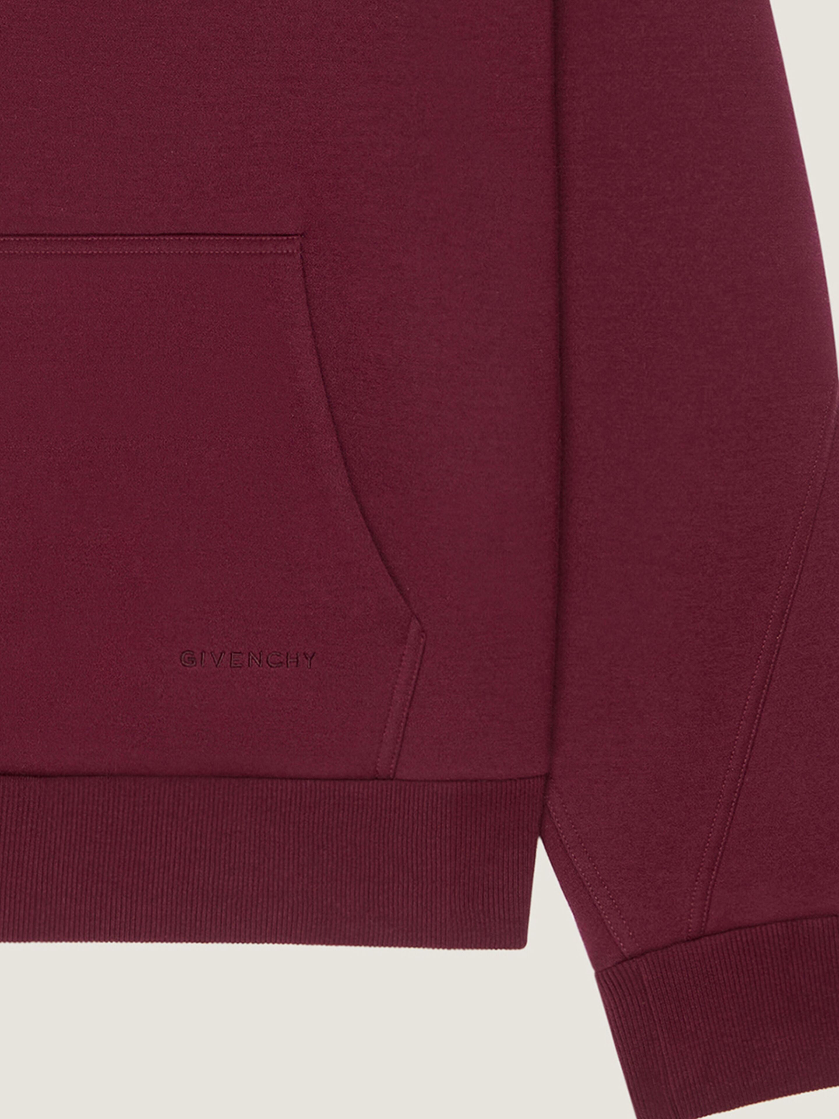 HOODIE IN SCUBA WITH GIVENCHY EMBROIDERY - 4