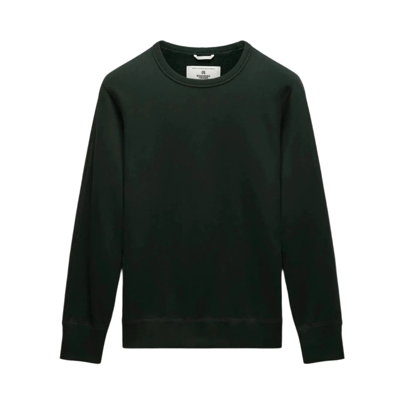 Midweight Terry Slim Crewneck Petrol - 1