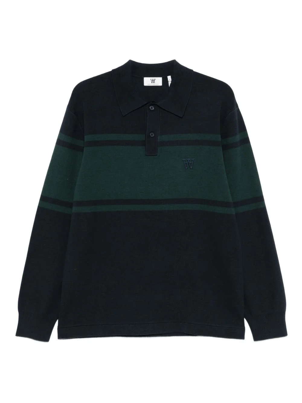 striped polo shirt - 1