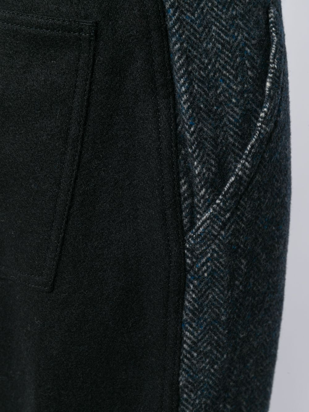 contrasting wide-leg trousers - 5