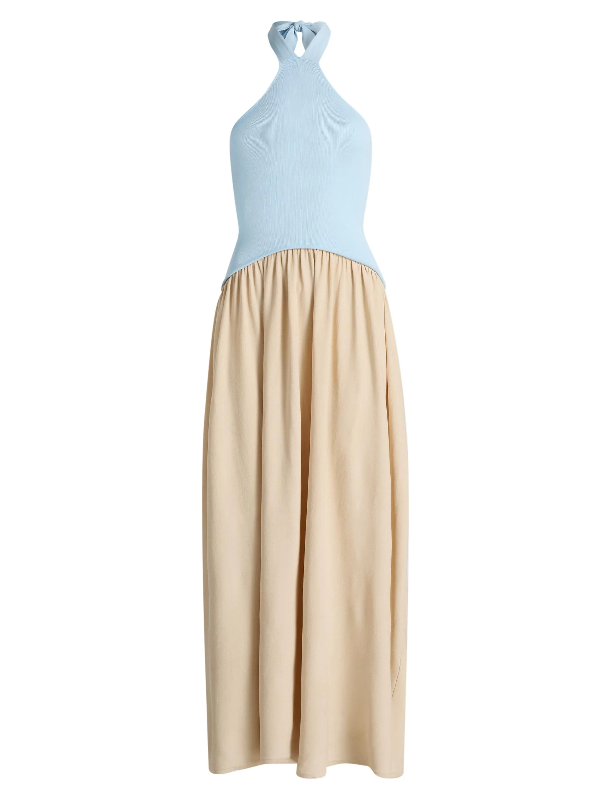 Women's The Jordan Halter Colorblocked Maxi Dress - Seabreeze Dune - 1
