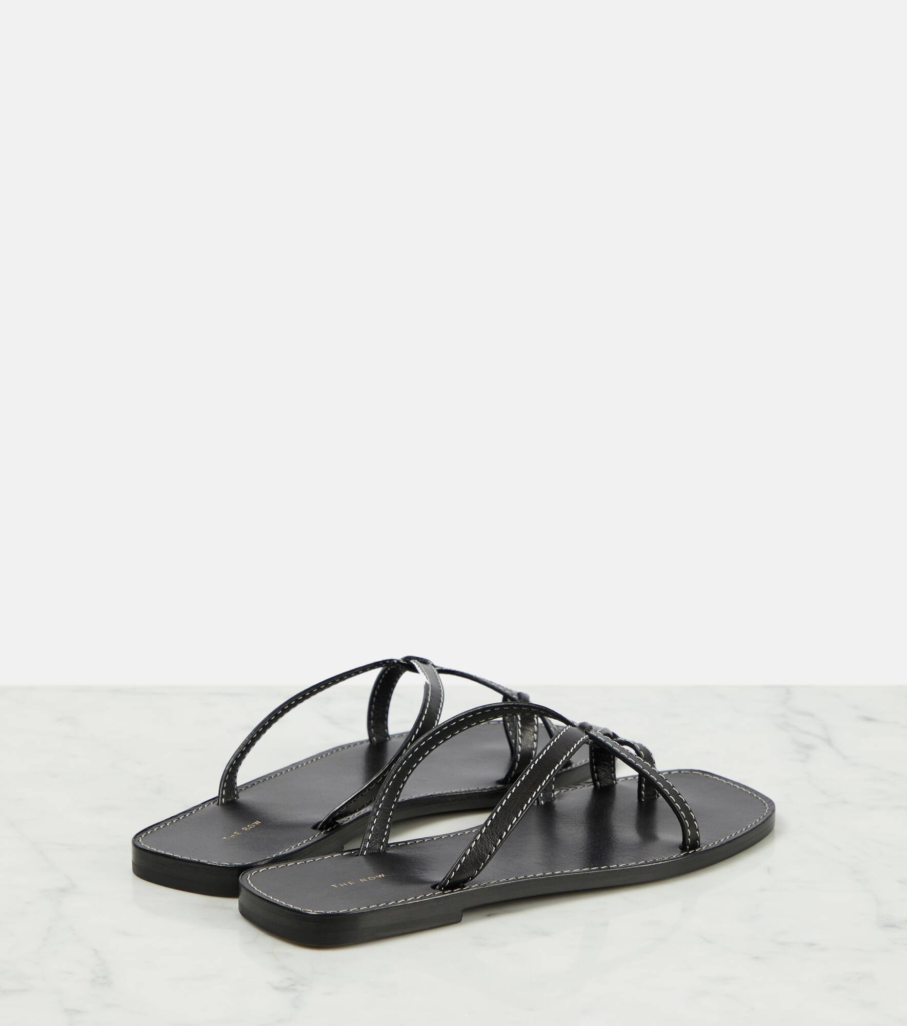 Link leather sandals - 3