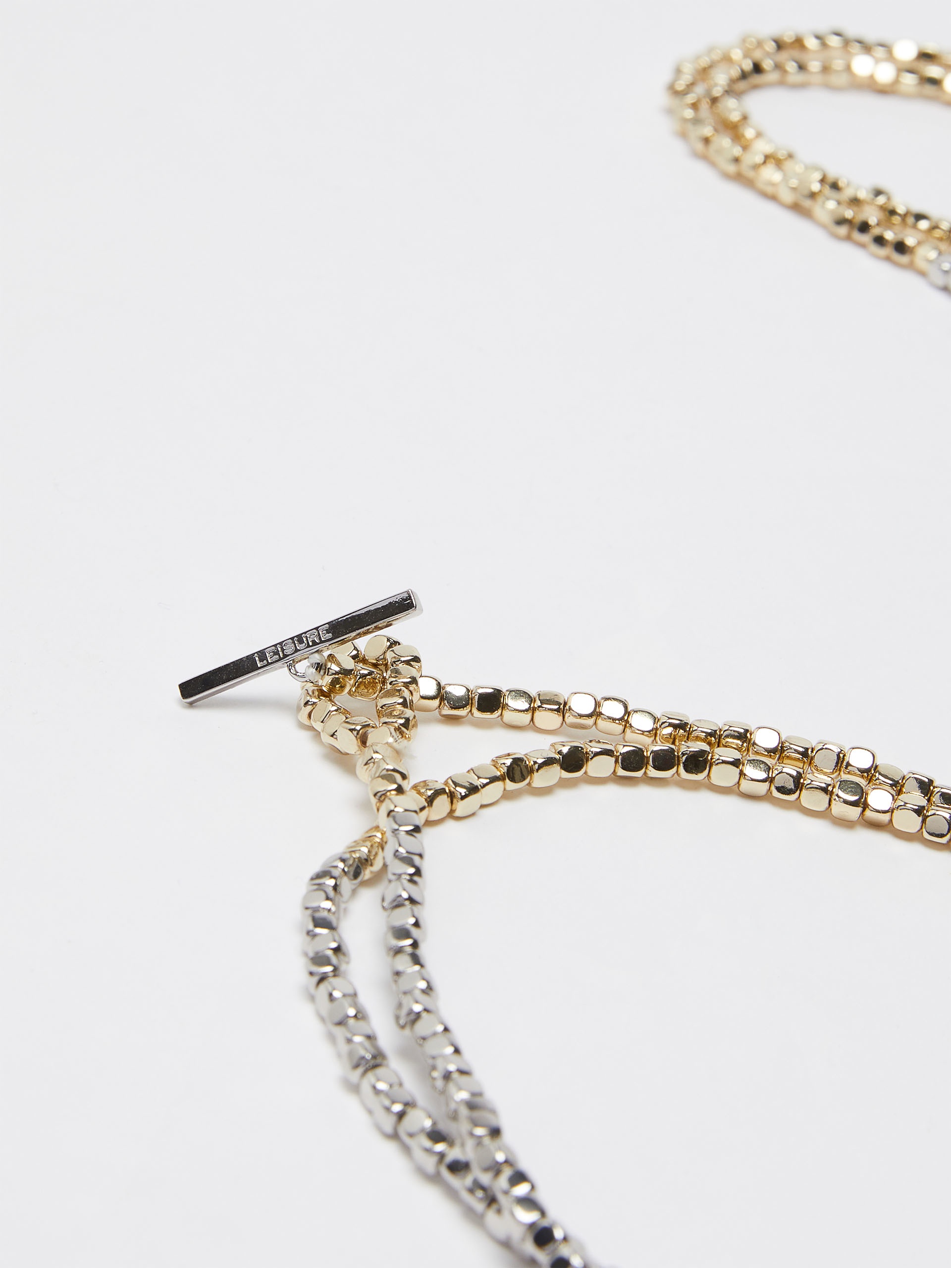 VICARIO Two-toned metal necklace - 2