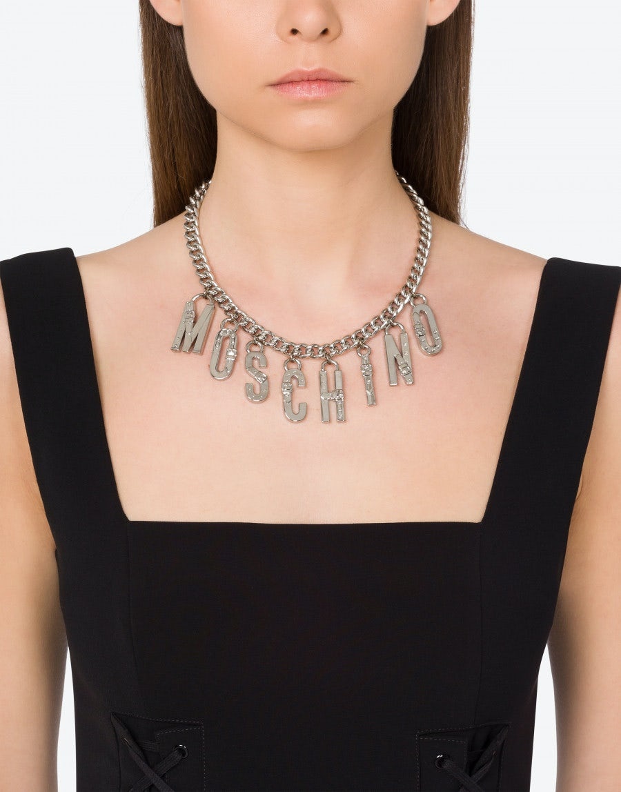 MOSCHINO NECKLACE WITH BUCKLE & LETTERING - 4