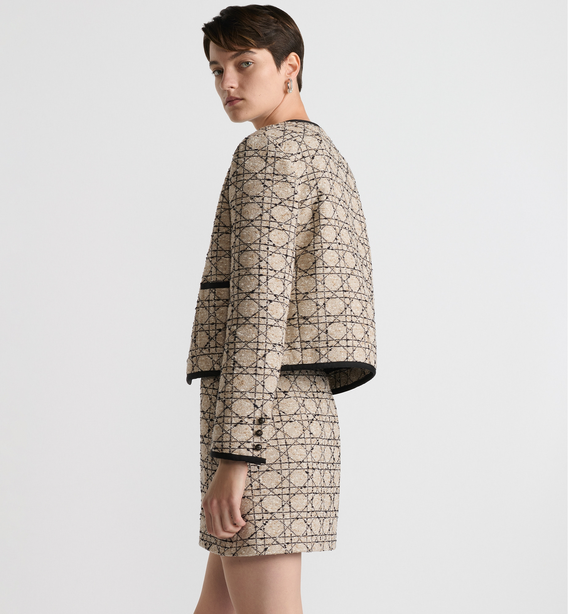 Cannage Cropped Jacket - 3