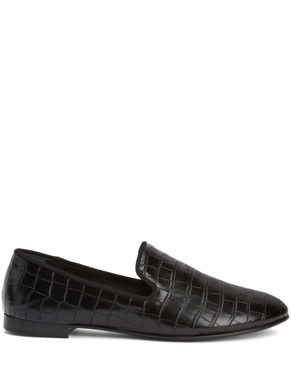 Seymour embossed leather loafers - 1
