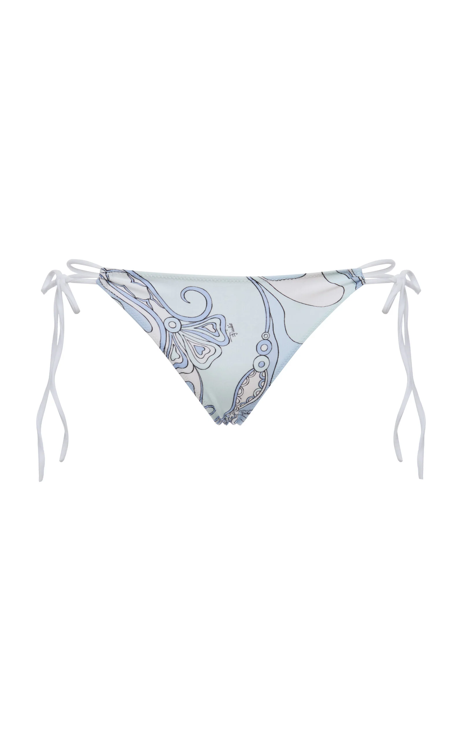 Printed Bikini Bottoms blue - 1