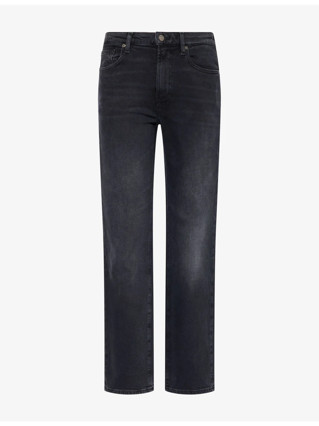High-Rise Straight-Leg Denim Jeans - 1