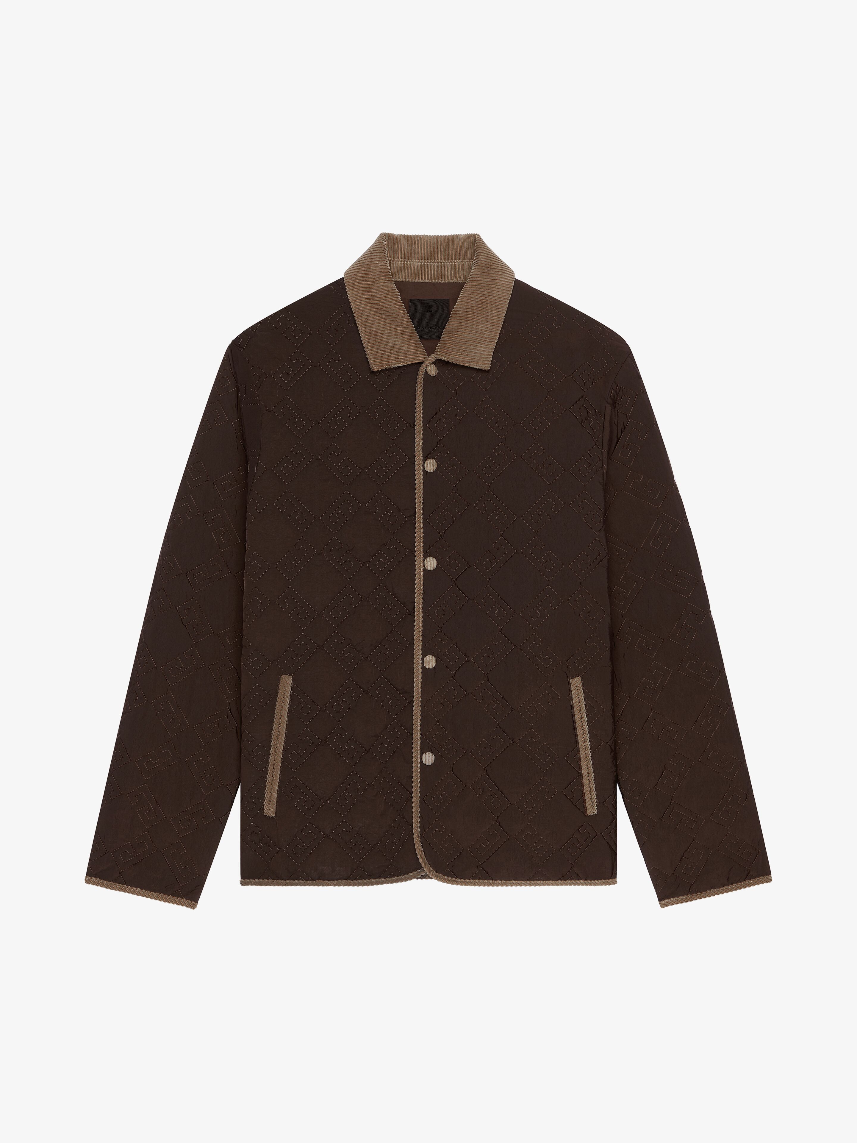 PADDED JACKET IN MIXED FABRICS WITH MONOGRAM 72 - 1