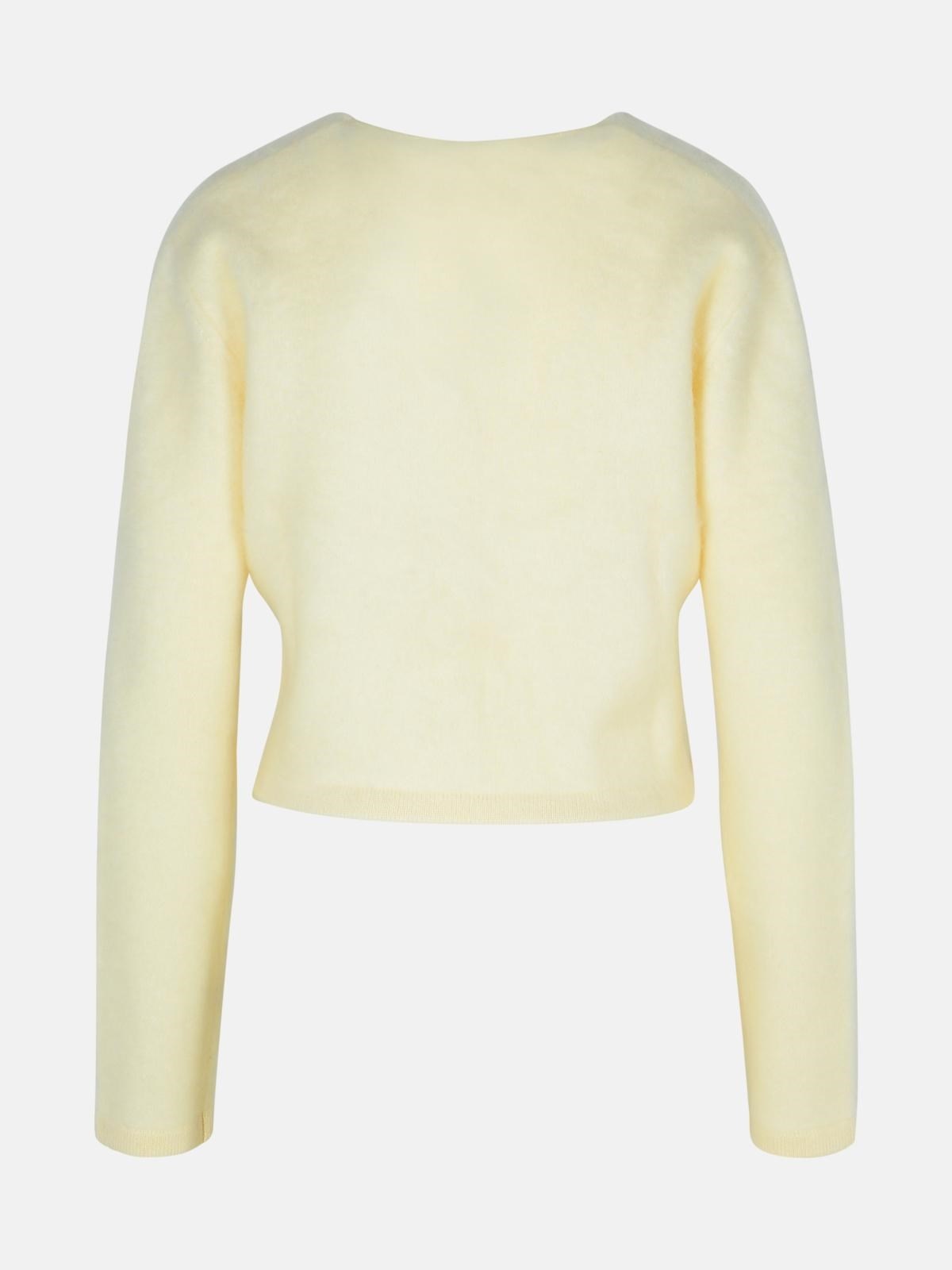 'FILIPPA' CREAM CASHMERE CARDIGAN - 3