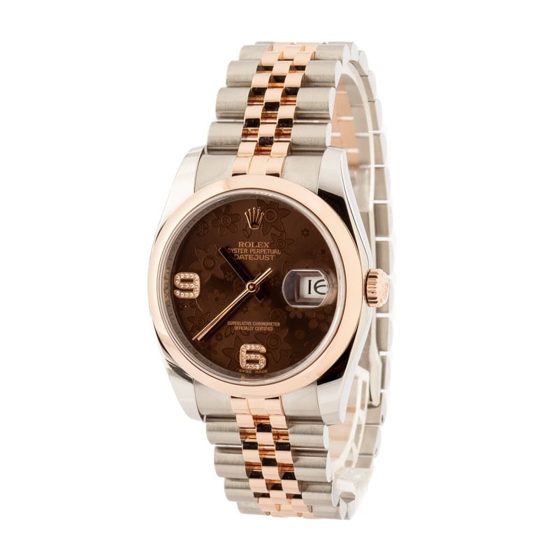 Rolex Datejust 116201 Floral Motif Dial - 2