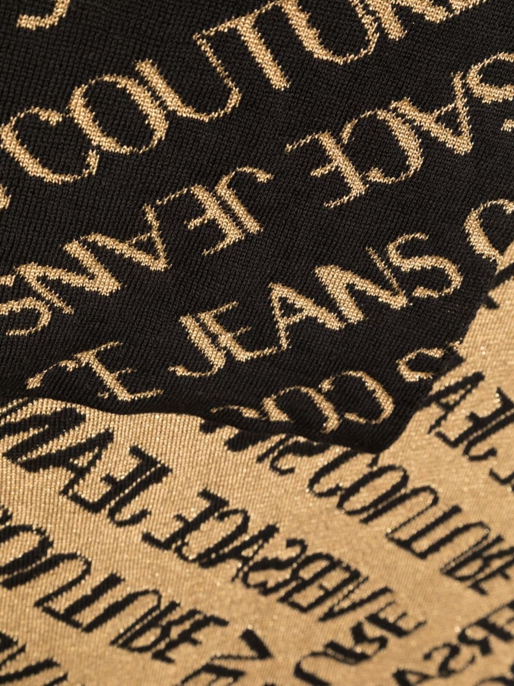 logo intarsia-knit wool-blend scarf - 3