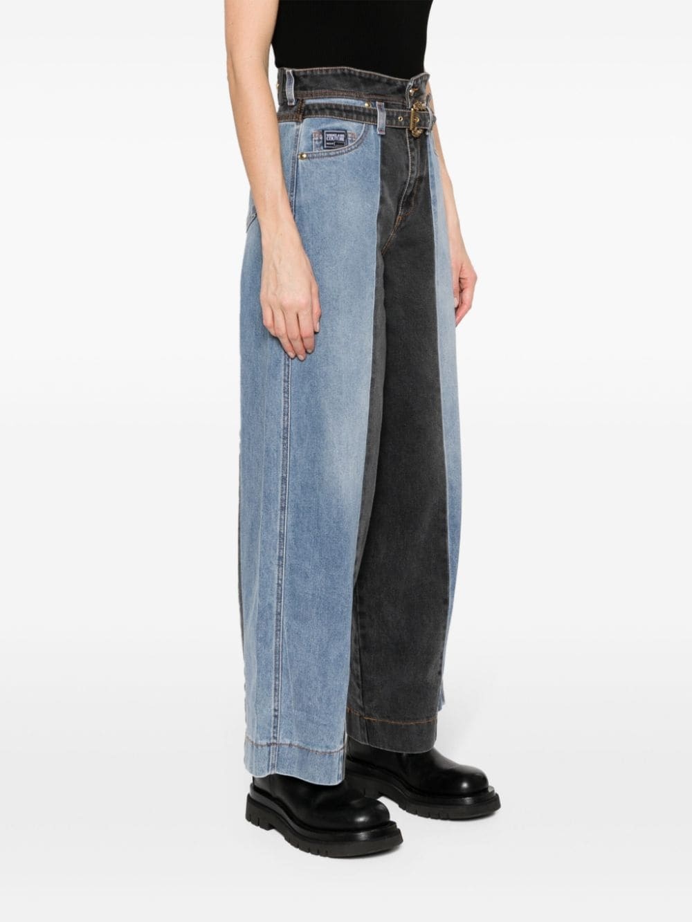 high-rise wide-leg jeans - 3