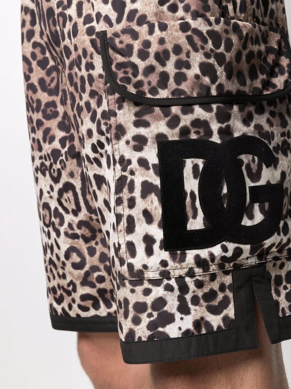 DG patch leopard print shorts - 5