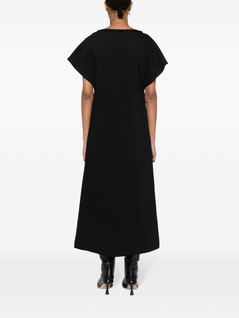 braided-collar A-line dress 4