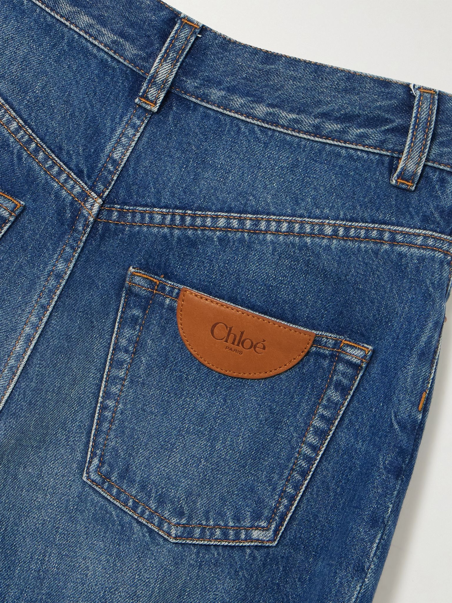 High-rise wide-leg jeans Blue - 6