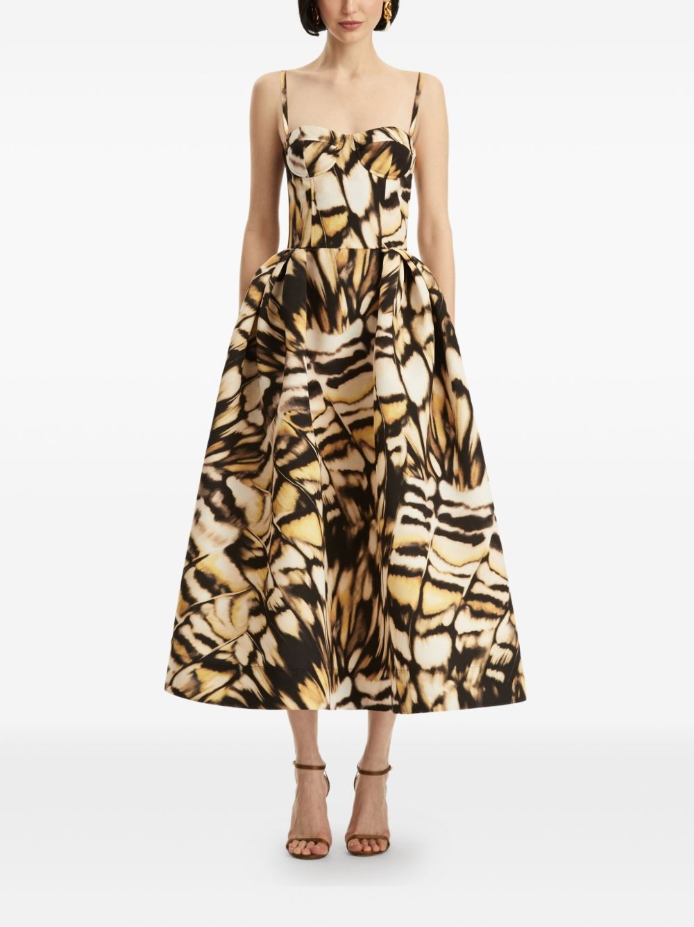 silk midi dress - 2
