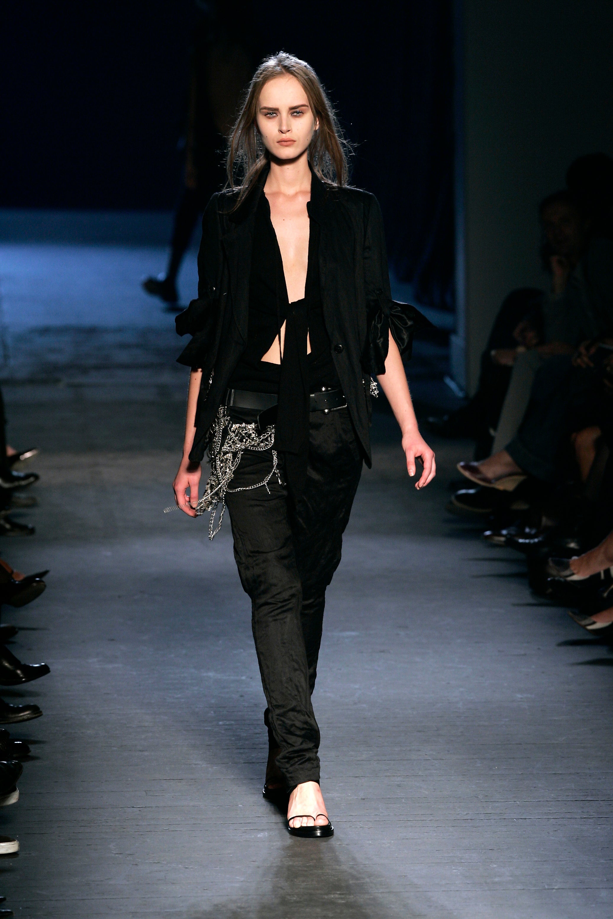 Ann Demeulemeester Spring 2006 Runway Wrinkled Blazer Jacket 36 - 2