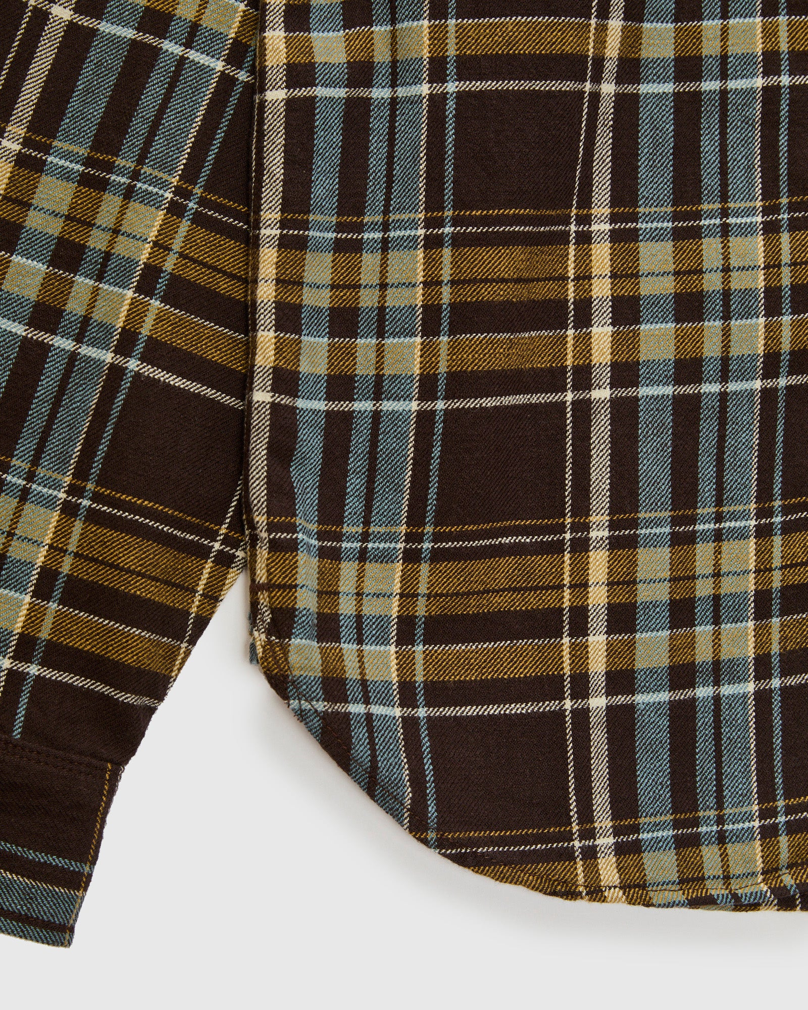 Wells Workshirt in Bark Plaid - 5