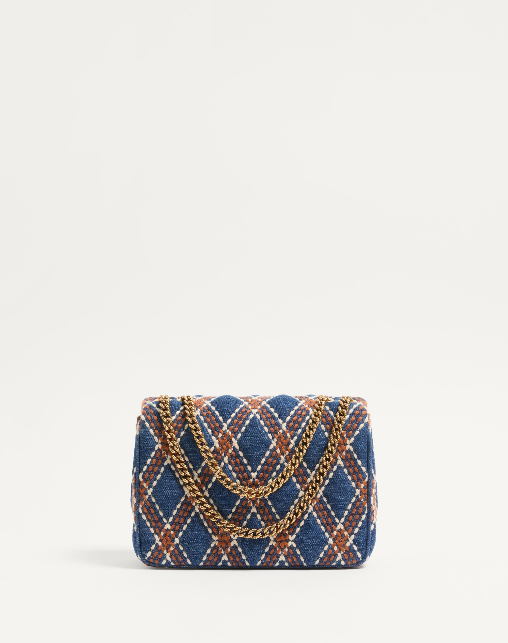 VALENTINO GARAVANI QUILTIE 67 MEDIUM DENIM SHOULDER BAG - 3