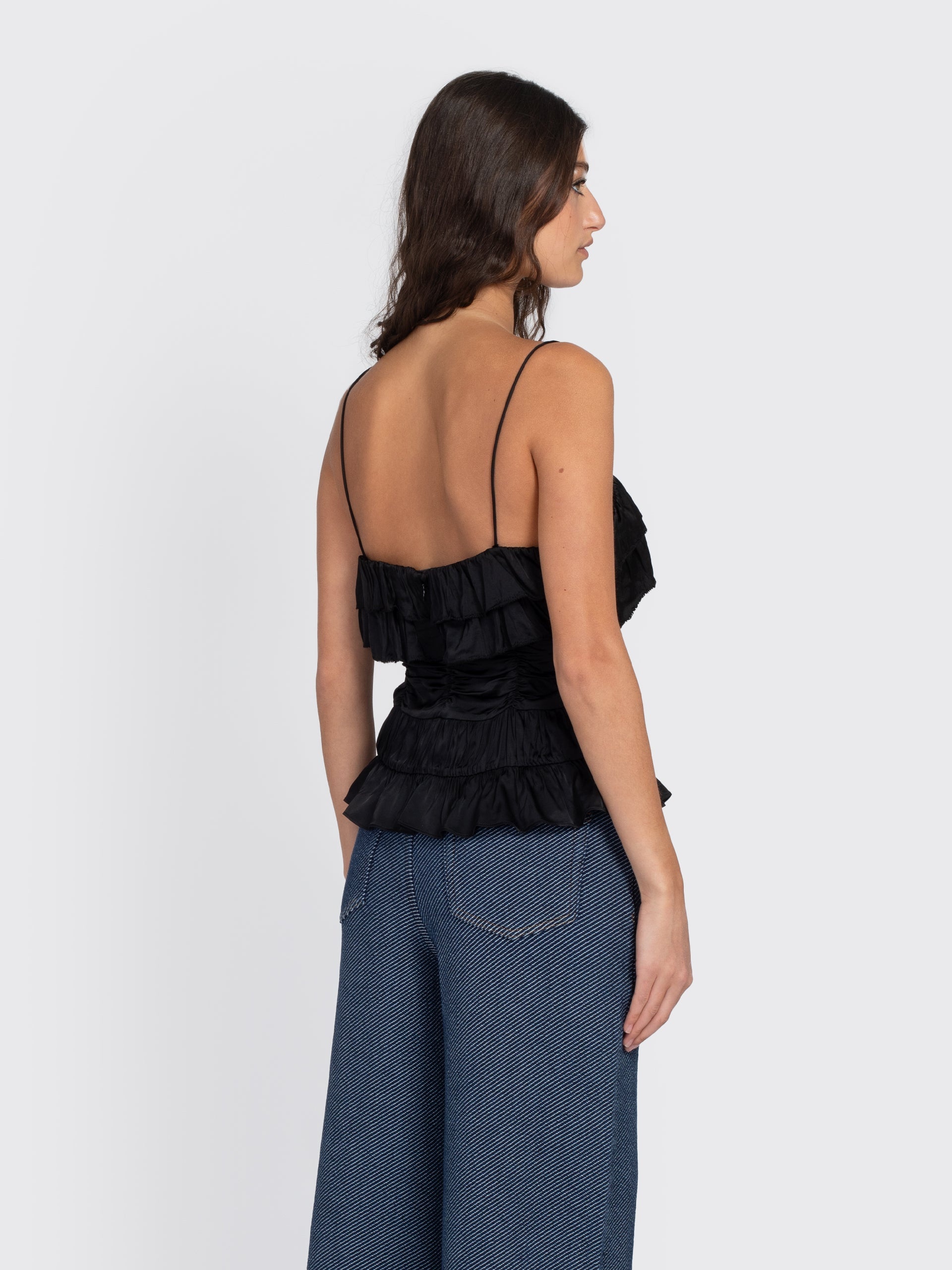 Solid Satin Slip Top - 3