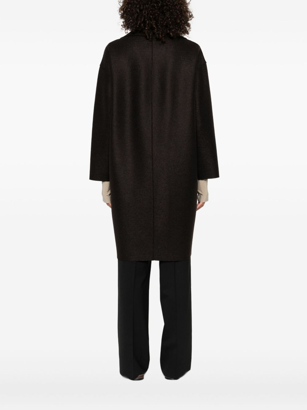 double-breasted wool coat - 4