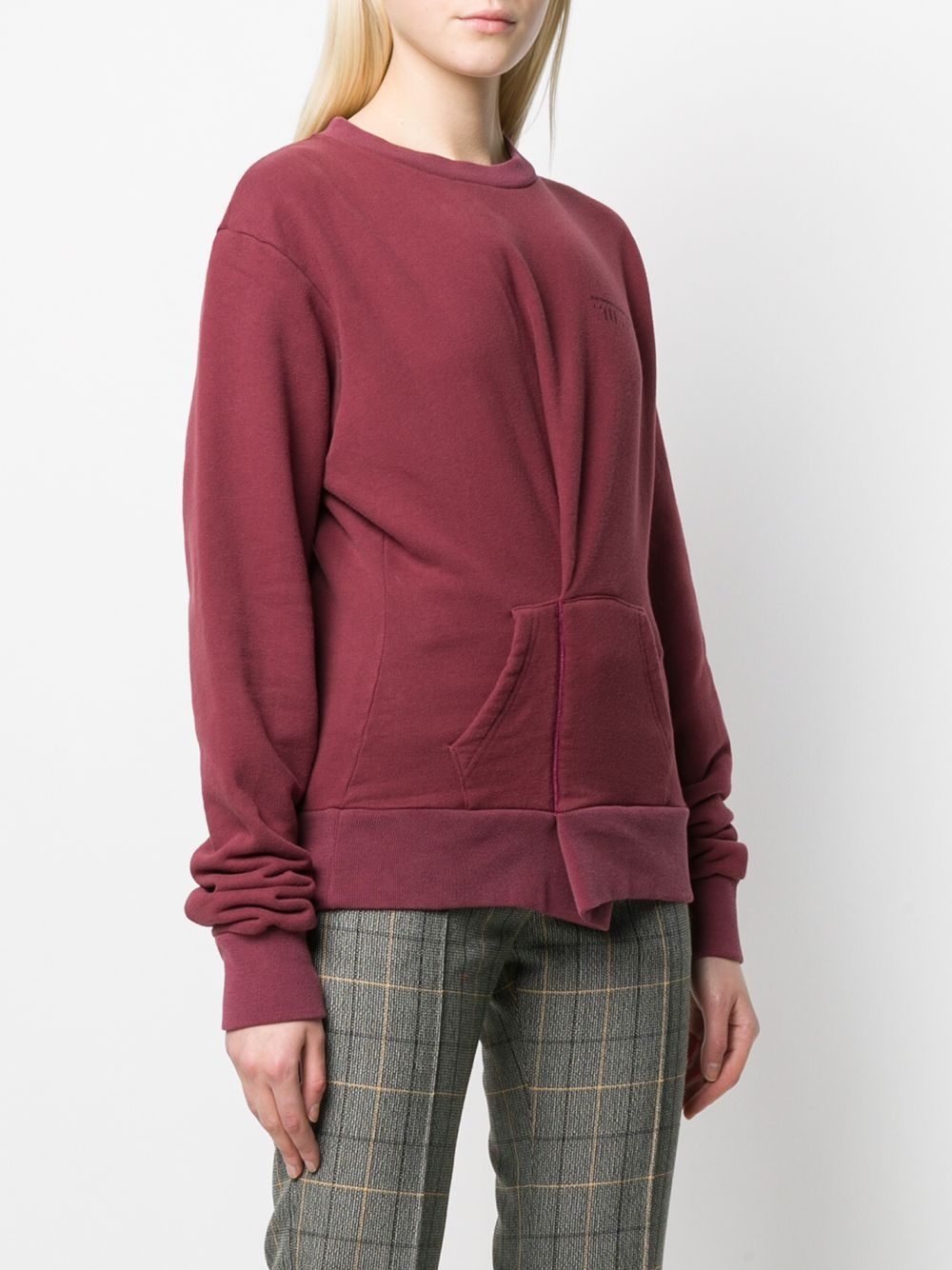 folded detail sweatshirt - 3