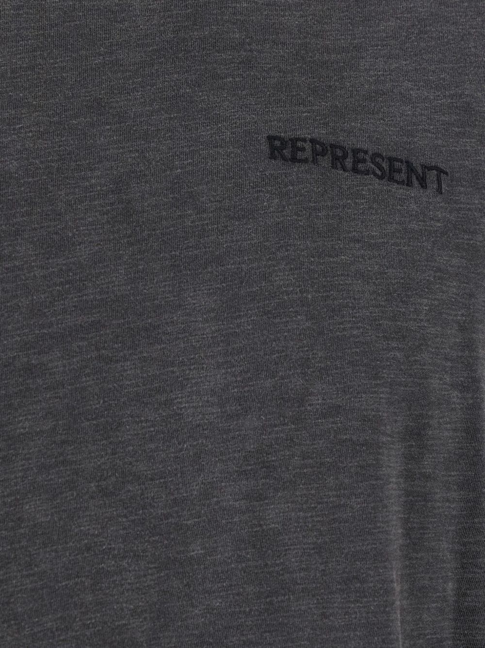 logo-embroidered crew-neck T-shirt - 3