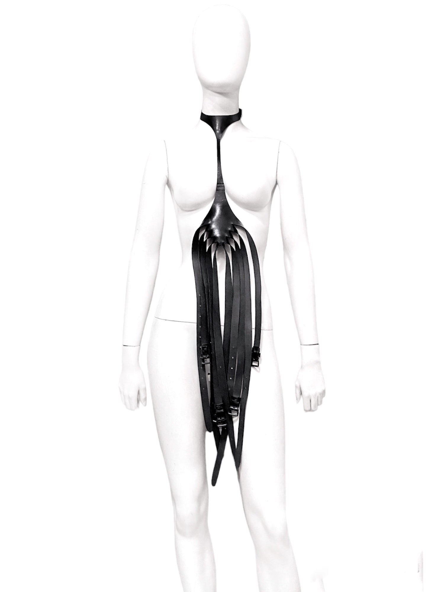 Ann Demeulemeester Spring 2013 Leather Bondage Harness - 10