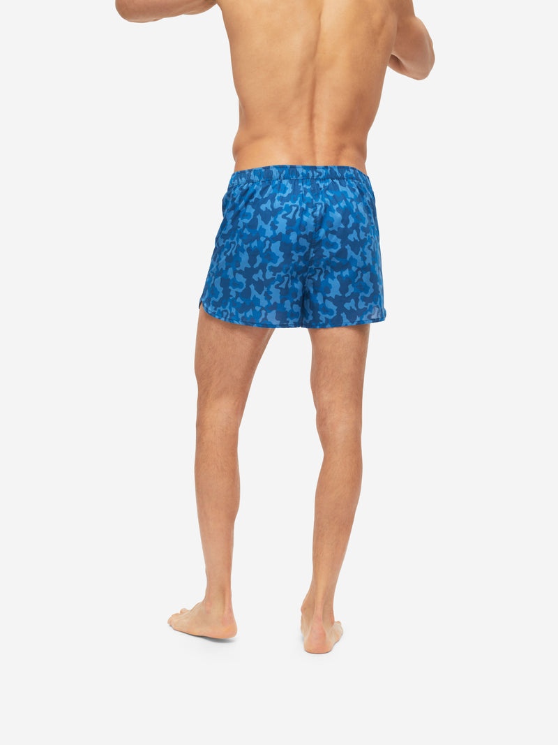 Men's Modern Fit Boxers Ledbury 55 Cotton Batiste Blue - 5
