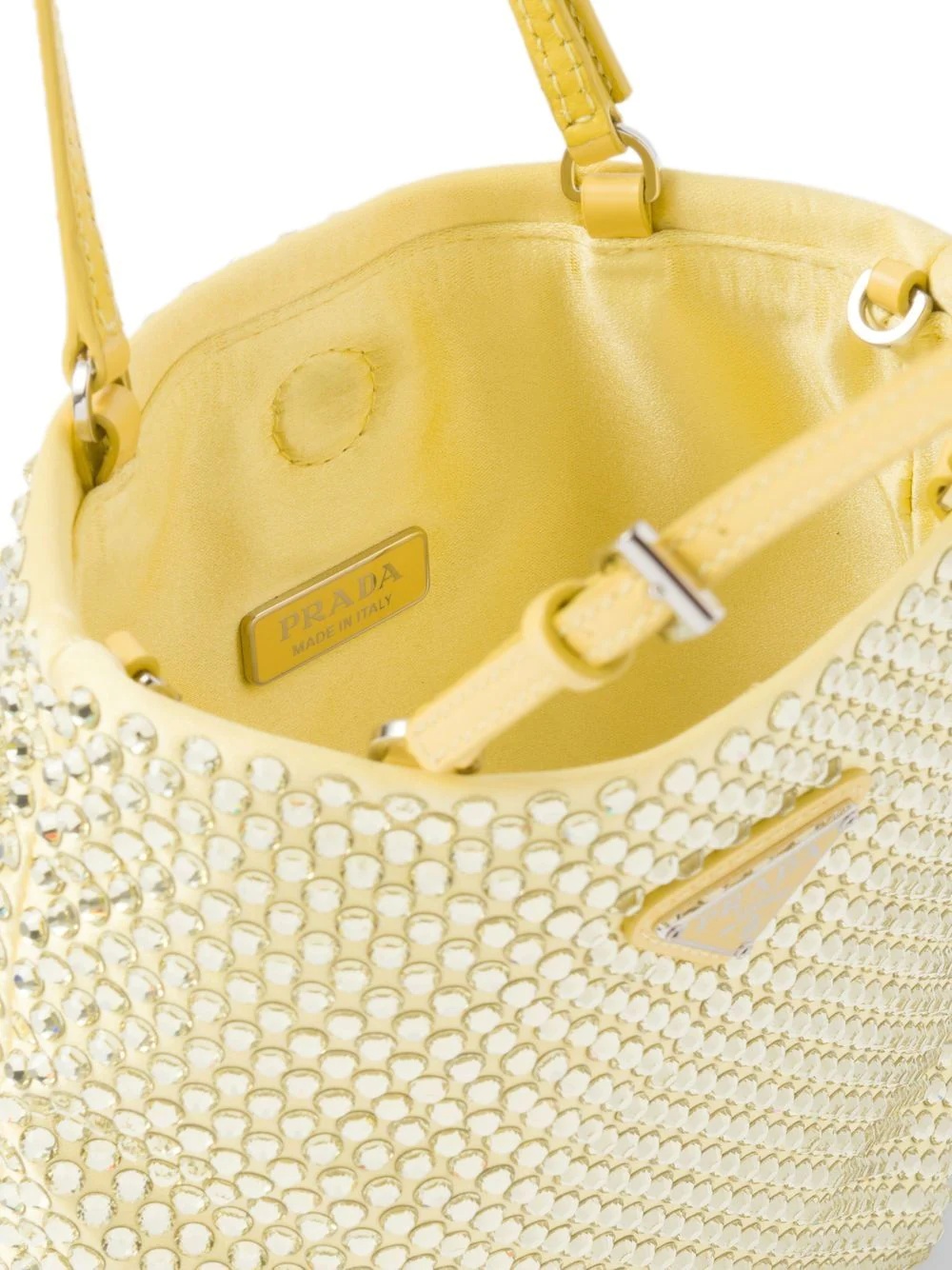 crystal-embellished satin handbag - 5