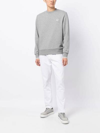 Fred Perry logo-embroidered cotton-blend sweatshirt outlook