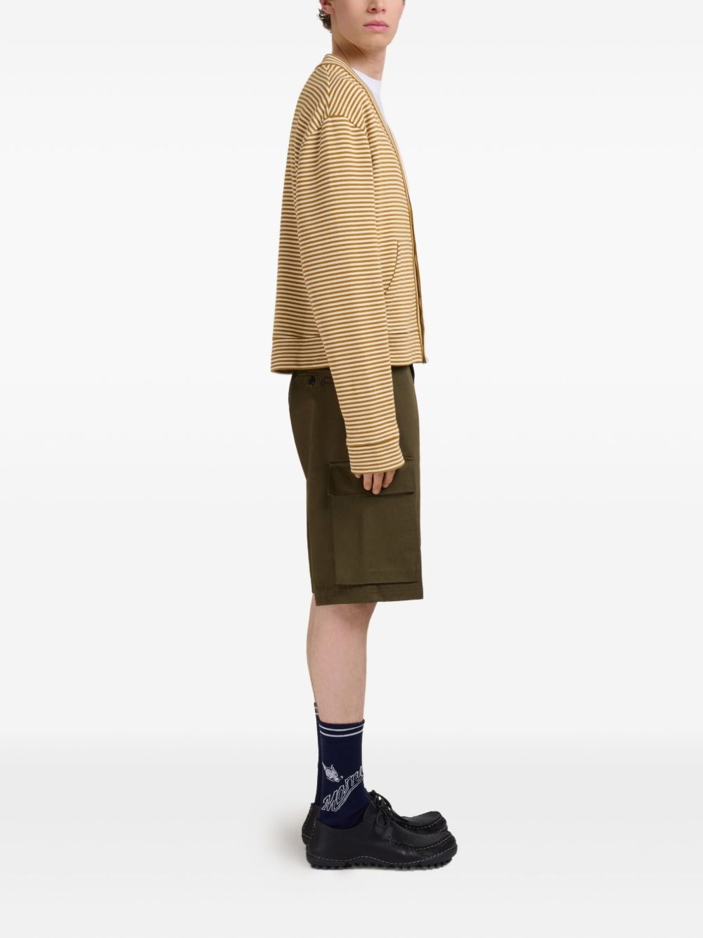 gabardine cargo shorts - 3