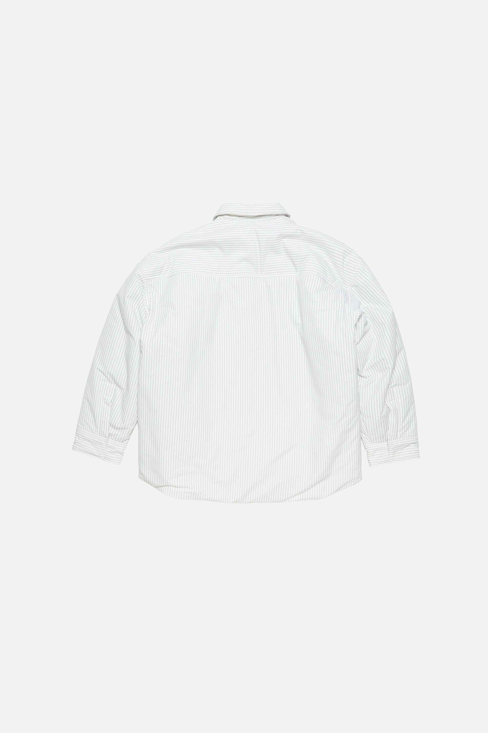Striped technical overshirt - White/grey - 7