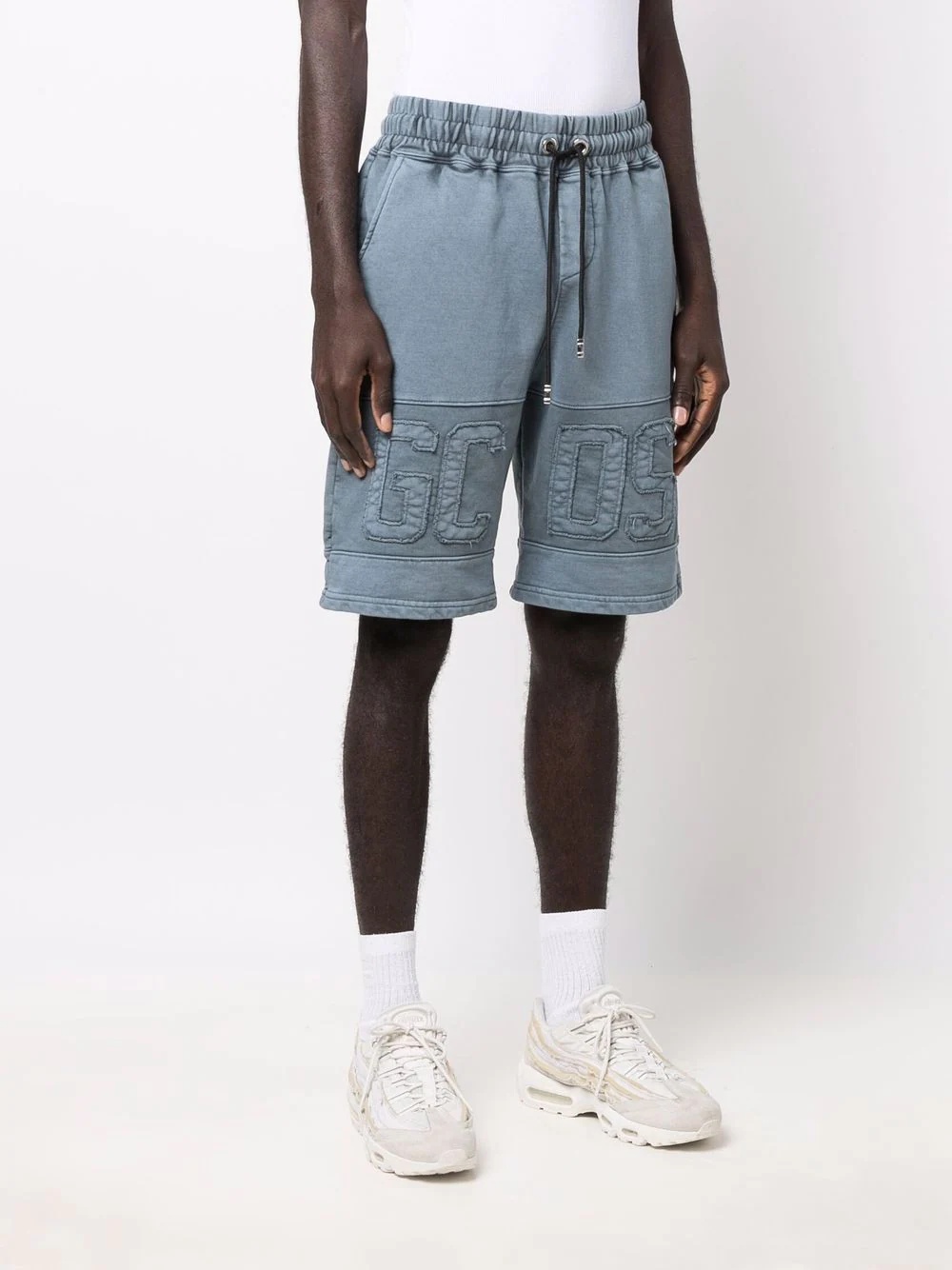 logo-embroidered shorts - 3