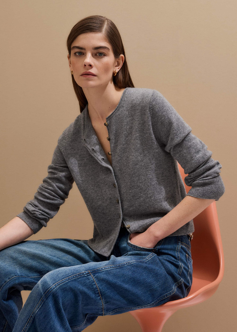 ME+EM Roll Trim Cardigan outlook