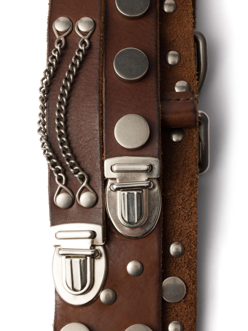 studded leather belt - 2