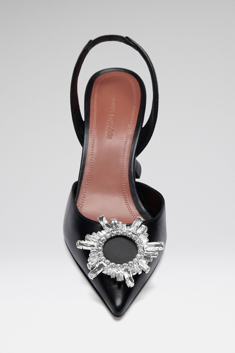 Amina Muaddi BEGUM SLING 70 BLACK NAPPA outlook