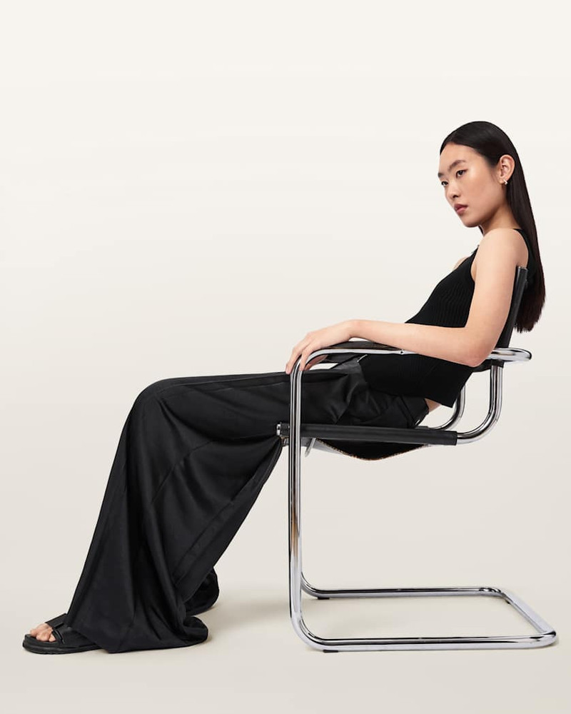 POPPY SATIN STRAIGHT LEG PANTS 8
