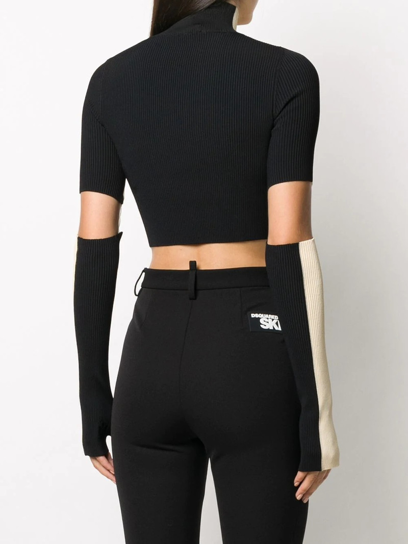 ribbed knitted cropped top 4
