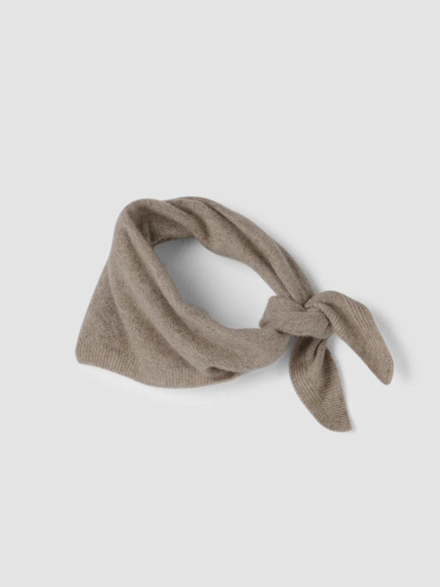 Italian Cashmere Bandana Scarf - 1