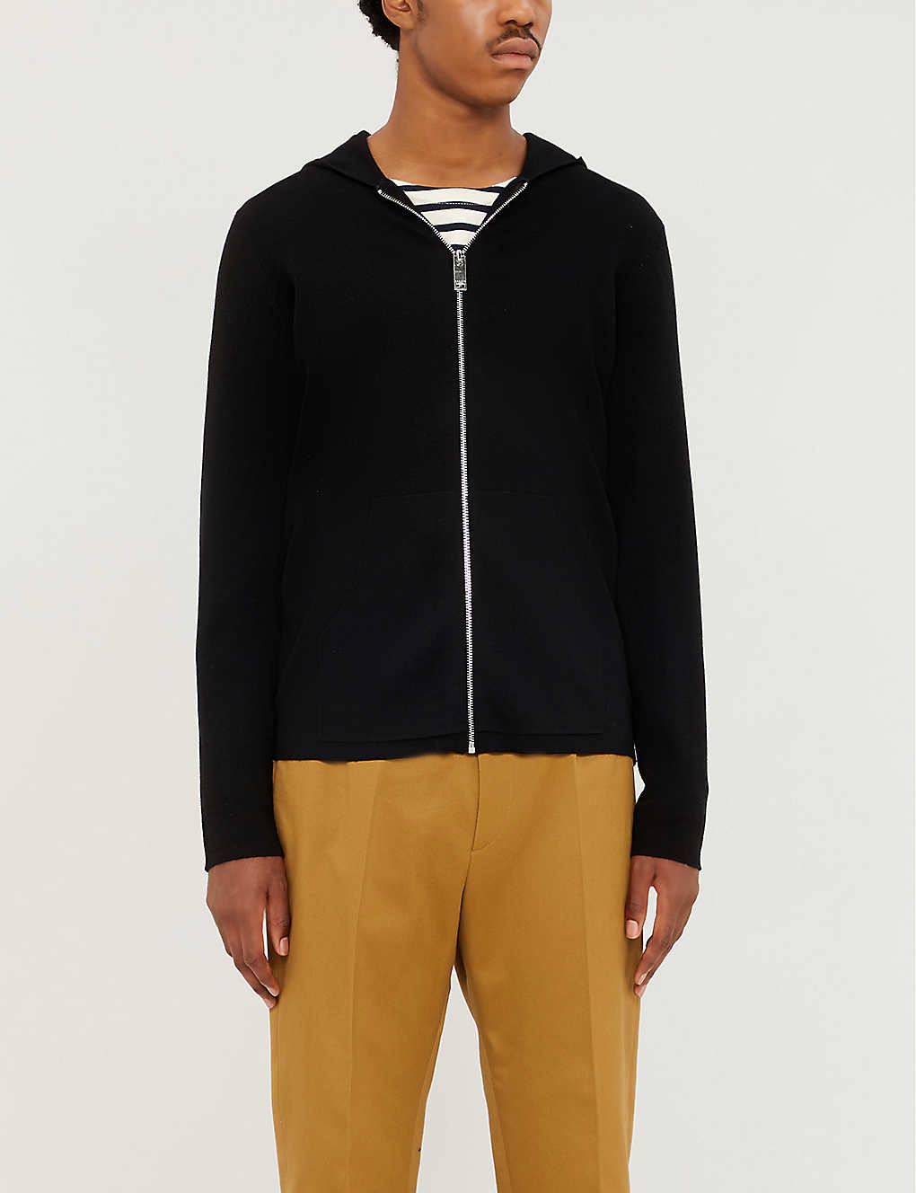 Wire long-sleeved wool hoody - 1