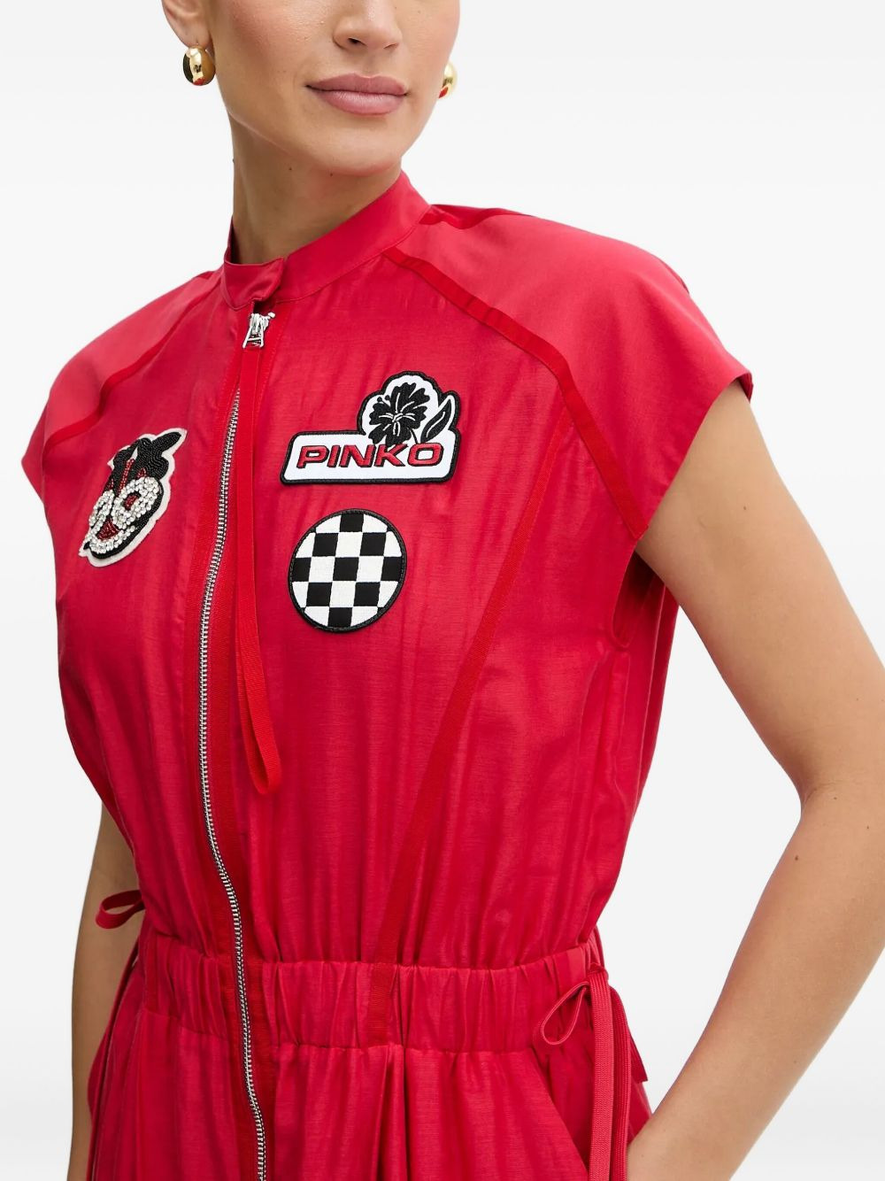 patch-detail jumpsuit - 5