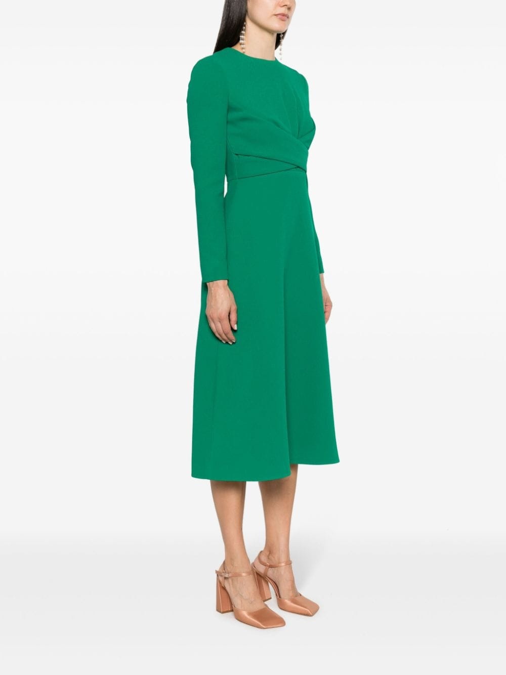 Elta crepe flared midi dress - 3