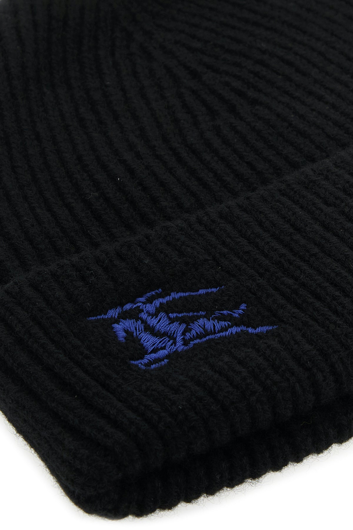 Black cashmere beanie hat - 3