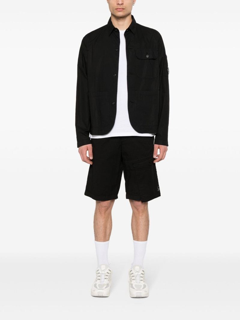 C.P. Company logo-embroidered cargo shorts outlook